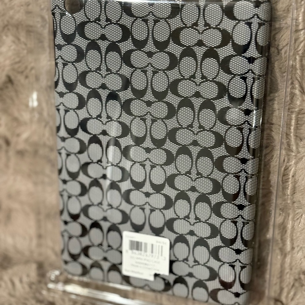Coach Black and White Signature iPad Case